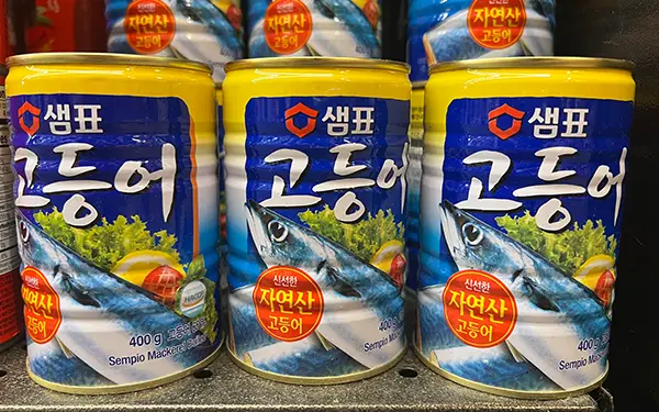 Canned Mackerel 고등어통조림 (go-deung-o-tong-jo-rim)