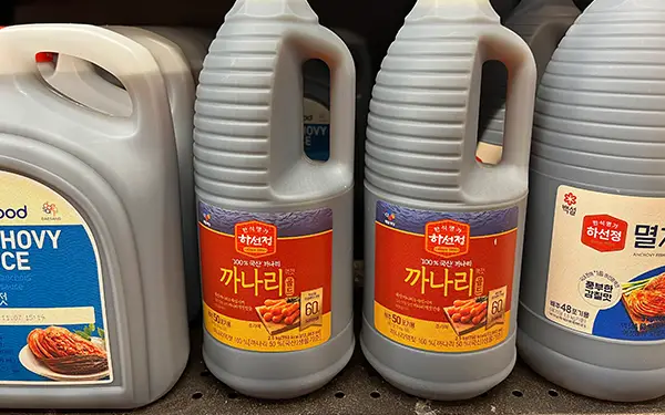 Sand Lance Fish Sauce 까나리액젓 (kka-na-ri aek-jjot)