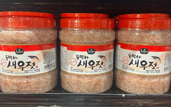Salted Shrimp 새우젓 (sae-u-jot)