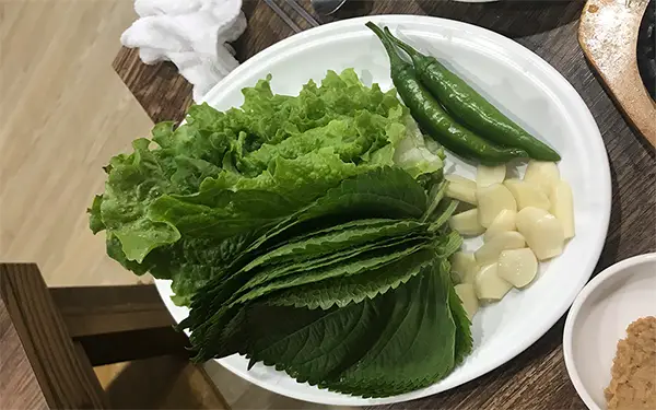 Korean BBQ Wraps (쌈채소)