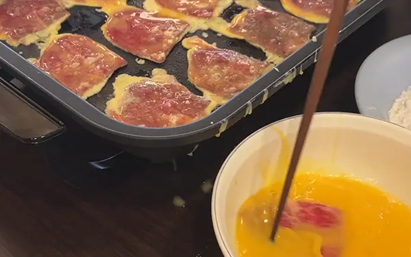 Korean Pancakes Made Using Flour and Egg