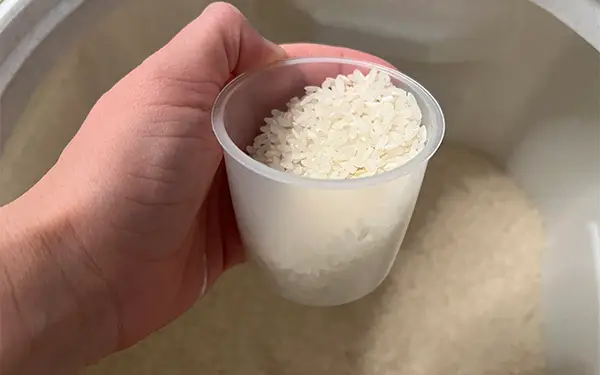 The Ratio of Raw Rice per Person